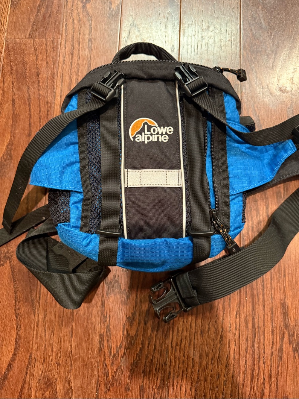 Vintage Lowe Alpine Blue and Black lumbar fanny pack